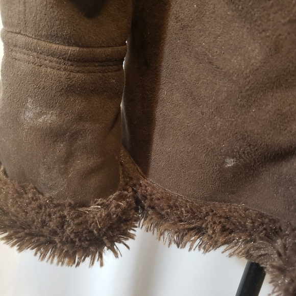 Jones New York Brown Faux Suede Jacket sz. L - Picture 5 of 5